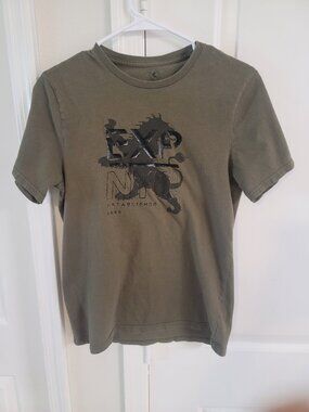 Express Lion NYC Olive Graphic T-Shirt Size Small